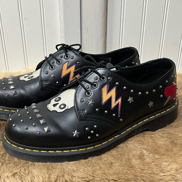 Dr Martens Rock N Roll Studded 1461 Boots 13
